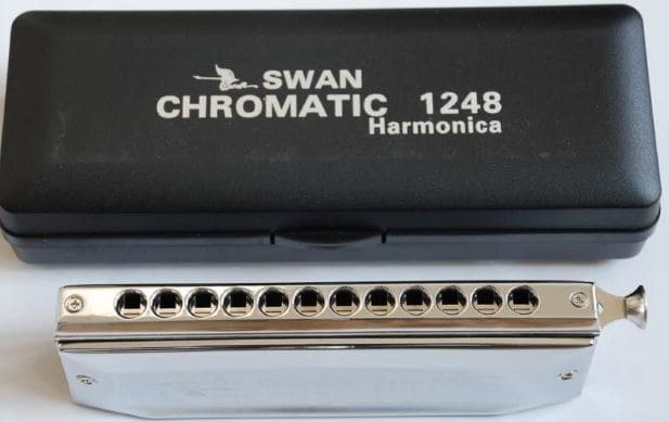 40 Chromatic Harmonica, Round Mouthpiece