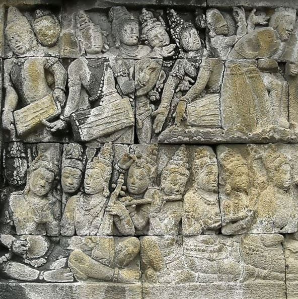 Alat Musik Gamelan Di Relief Candi Borobudur